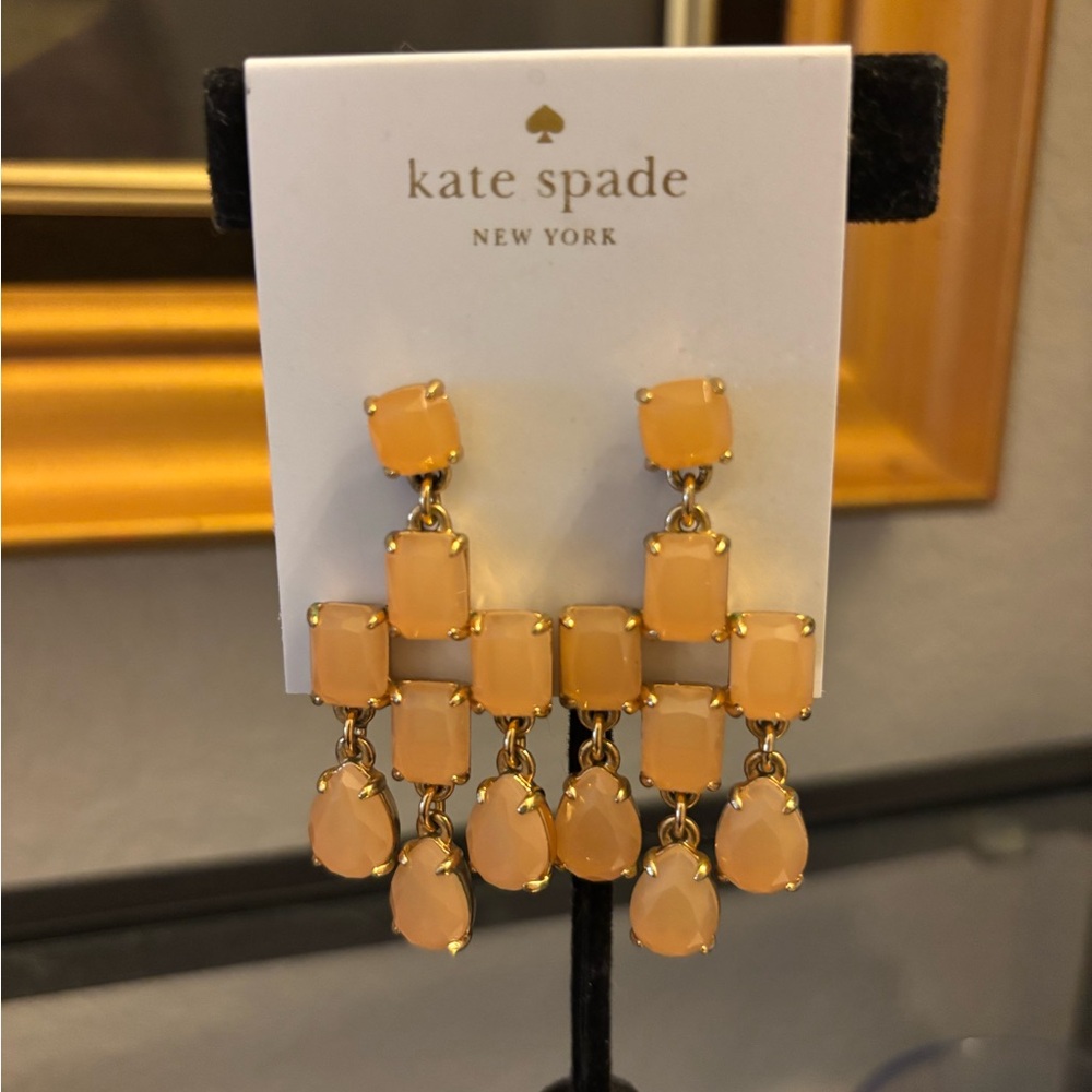 Kate Spade Gold Chandelier Earrings NWT